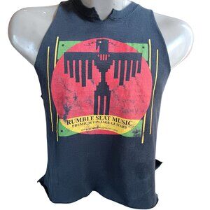 Vintage Sleeveless Men's T-shirt Medium Rumble Seat Music Thunderbird Guitars